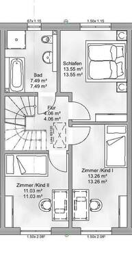 Reihenmittelhaus OG (Nr. 2) - Reihenmittelhaus mit 130,00 m² in Siefersheim zum Kaufen