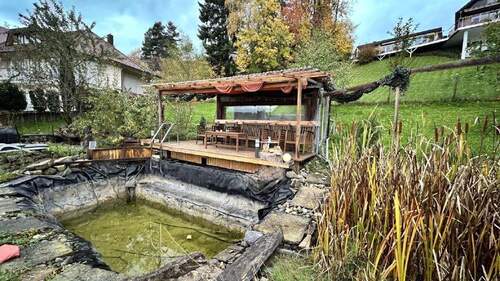 Gartenhaus u. Schwimmteich - 6 Zimmer Einfamilienhaus in Jungingen