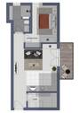 Grundriss - 2 Zimmer Etagenwohnung zum Kaufen in Rastdorf