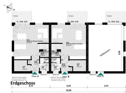 Erdgeschoss - Einfamilienhaus mit 130,00 m² in Hamburg zum Kaufen