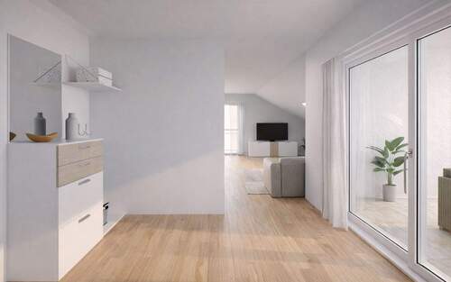 Eingangsbereich - Etagenwohnung mit 76,60 m&sup2; in Villingen-Schwenningen zum Kaufen