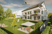 Visu Gartenseite - Etagenwohnung mit 105,70 m² in Stuttgart / Feuerbach zum Kaufen