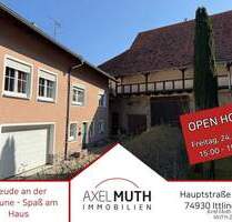 OPENHOUSE am 24.10 von 15:00h-15-15:45h Landleben genießen.: Ihr neues Zuhause mit viel Platz in Haus, Scheune und Hof - Ittlingen