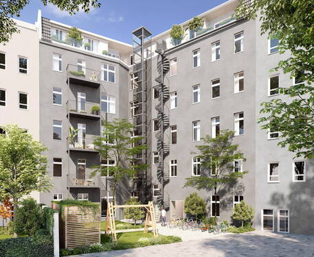 Hinterhof Rendering - 