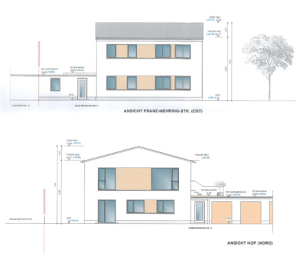 Aufstockung Gebäudeansicht - 