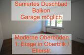 Schlafzimmer - KOMFORTWHG. SANIERTES DUSCHBAD BALKON GARAGE MÖGL. 1.OG MODERNE BÖDEN OBERBILKELLERSTR.