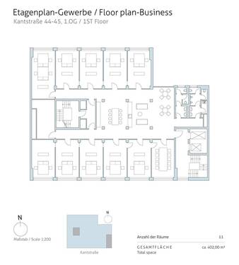 Kantstr.44-45_OG1 - 1 Zimmer Büro in Berlin