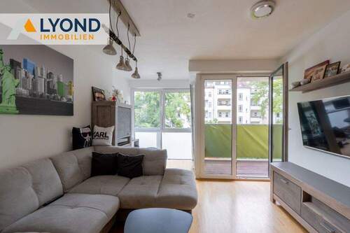 Wohnzimmer - Etagenwohnung mit 62,00 m² in Leipzig zum Kaufen