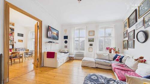 Schlafzimmer - Charmante 3-Zimmer-Altbauwohnung mit Balkon in Berlin-Schöneberg