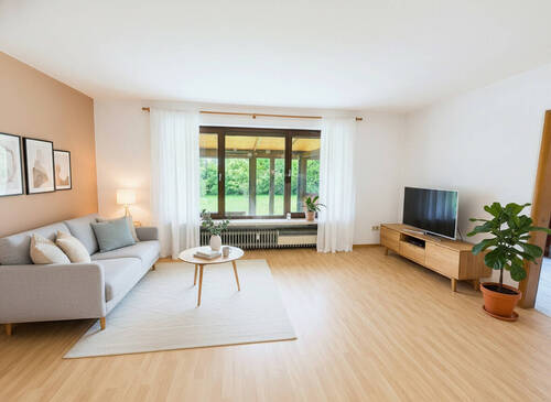 Großes Wohnzimmer KI - 