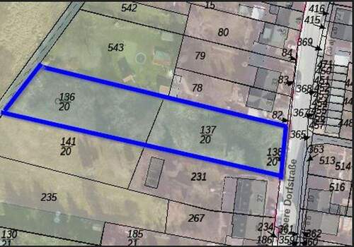 Lufbild Obere Dorfstr - Baugrundstück Wohngebiet Köln-Mengenich