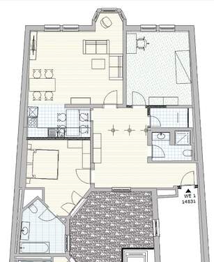 Bild 1 - 3 Zimmer Etagenwohnung in Ilmenau