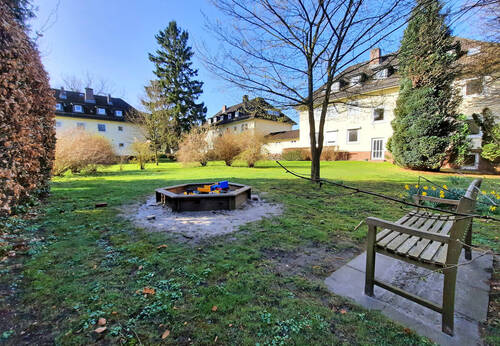 Gartenseite des Hauses - 2 Zimmer Etagenwohnung zum Kaufen in Hamburg