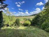 Fernblick aus dem Garten - 5 Zimmer Einfamilienhaus zum Kaufen in Hersbruck