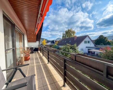 Blick vom Balkon auf den Hohentwiel - 