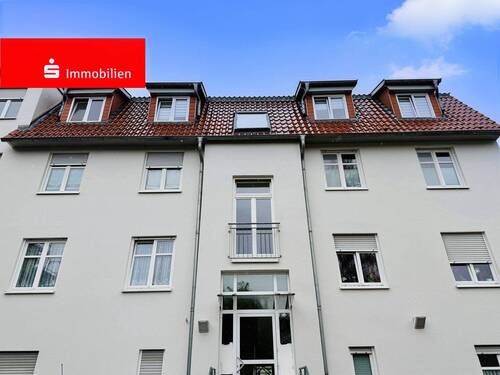 Wohnhaus Ansicht - Erdgeschoss-Wohnung mit Tiefgaragenplatz in beliebter Innenstadtlage von Gotha