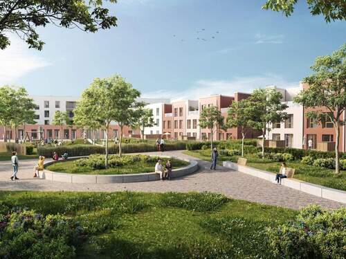 kronsrode_BF4_Innenhof_ Fassadenmaterial_2022_03 - 5 Zimmer Reihenendhaus zum Kaufen in Hannover