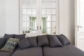 Flügeltüren im Wohnzimmer visualisiert - 4 Zimmer Etagenwohnung in Frankfurt