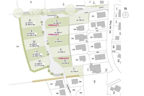 Lageplan verkaufte Einheiten - 
