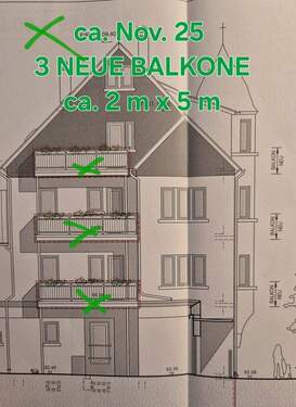 neue Balkone 2 x 5 m - 