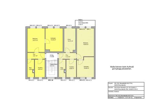 Bild 2 - 3 Zimmer Etagenwohnung zur Miete in Braunsbedra
