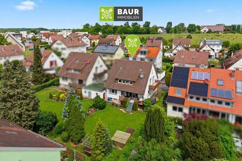 Luftbild - 6 Zimmer Mehrfamilienhaus, Wohnhaus zum Kaufen in Ostfildern / Scharnhausen