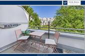 Südost Balkon - Lichtdurchflutete 3-Zimmer-Wohnung mit umfassender Dachterrasse und Tiefgaragenstellplatz