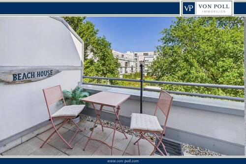 Südost Balkon - Lichtdurchflutete 3-Zimmer-Wohnung mit umfassender Dachterrasse und Tiefgaragenstellplatz
