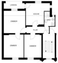 Grundriss - 3 Zimmer Etagenwohnung zur Miete in Duisburg