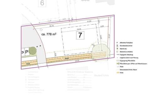 Lageplan Grundstück 7 - 