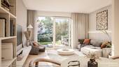 Wohn- u. Einrichtungsbeispiel - 2 Zimmer Etagenwohnung in Haar