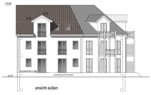 Ansicht außen - 1 Zimmer Etagenwohnung in Sylt