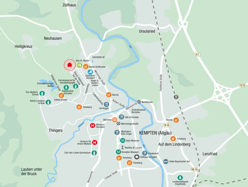 Lageplan final - Etagenwohnung mit 99,40 m² in Kempten zum Kaufen
