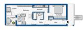 Grundriss möbiliert - 2 Zimmer Etagenwohnung zum Kaufen in Straubing