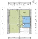 Grundriss Wohnung Dachgeschoss - 