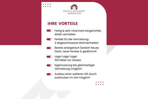 Ihre Vorteile! - 1 Zimmer Mehrfamilienhaus, Wohnhaus zum Kaufen in Lübeck / Travemünde