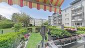Balkon mit Zugang zum Garten - Gepflegte 3-Zimmer-Erdgeschosswohnung mit Balkon, Gartenanteil und soliden Modernisierungen