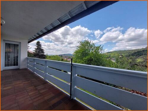 Balkon - idyllischer Blick über Bodenmais - 