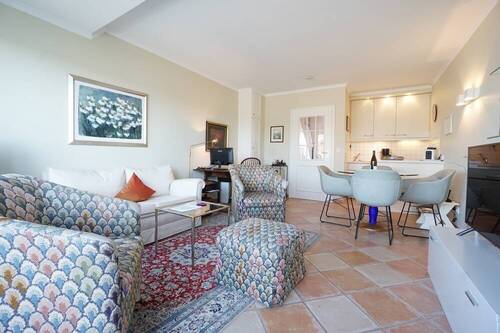 Wohnzimmer - 3-Zi. Wohnung mit West-Balkon und Dünenblick im Süden Westerlands
