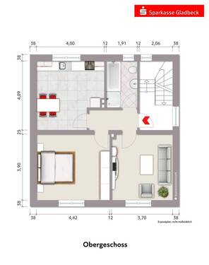 Exposeplan Obergeschoss - 
