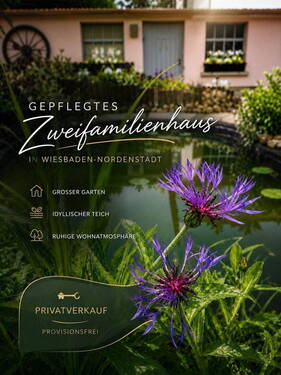Teich Titelbild - Zweifamilienhaus mit Charme, Platz und Perspektive
