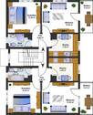 Grundriss 2 Wohnungen - 