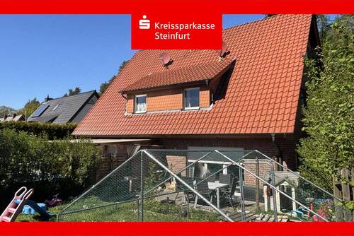 Außenansicht - Solide Doppelhaushälfte in ruhiger Waldrandlage von Ibbenbüren!