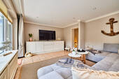 Blick vom Sofa - Etagenwohnung mit 86,00 m² in Wenningstedt-Braderup (Sylt) zum Kaufen