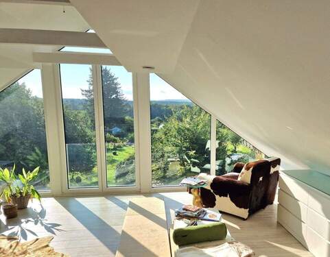 Aussicht aus dem Schlafzimmer - 7 Zimmer Einfamilienhaus in Stolberg