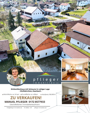 Startbild Wolfakirchen - Einfamilienhaus mit Scheune in ruhiger Lage