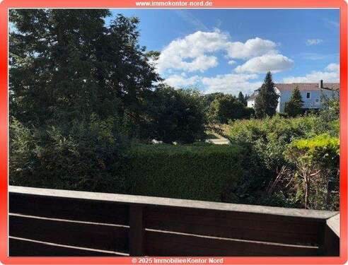Aussicht Balkon - gemütlich im Dachgeschoss mit Süd-Balkon - in Seenähe