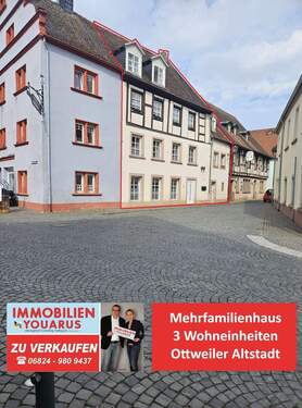 Mehrfamilienhaus 3 Wohneinheiten - Großzügiges Mehrfamiliehaus mit 3 Wohneinheiten in der Ottweiler Altstadt