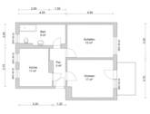 Grundriss - Etagenwohnung mit 60,00 m&sup2; in Zwickau zur Miete