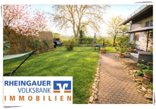 Garten Exposé - * Oestrich-Winkel: Freistehendes Einfamilienhaus in direkter Feldrandlage *